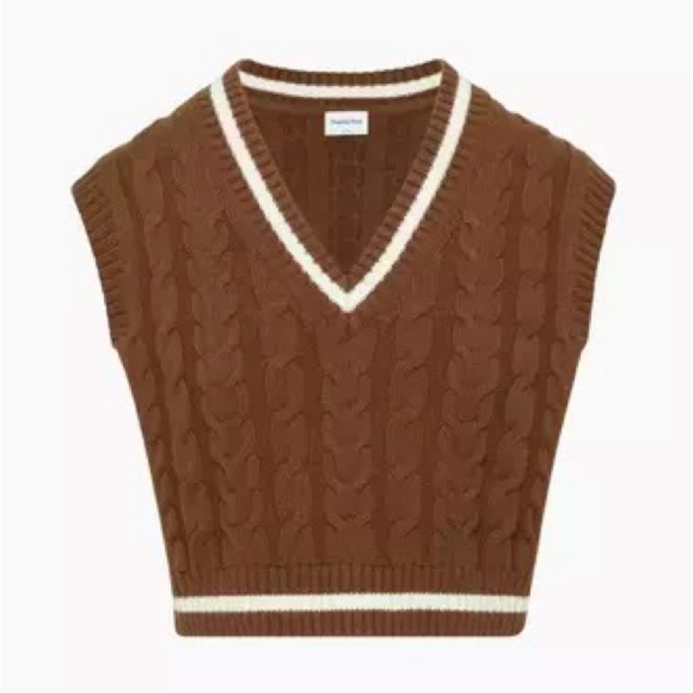 Aritzia - Sunday Best - Brown Sweater Vest